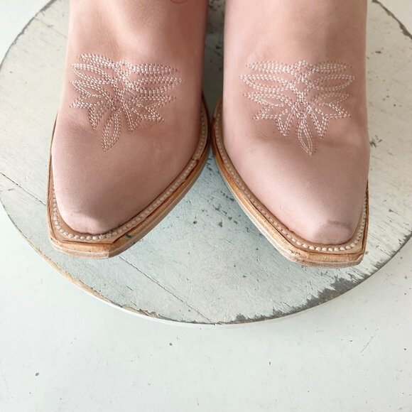 Lane SMOKESHOW Womens Cowboy Boots 8.5 Pink Western Cowgirl Mid Calf Pointed Toe - Picture 6 of 11